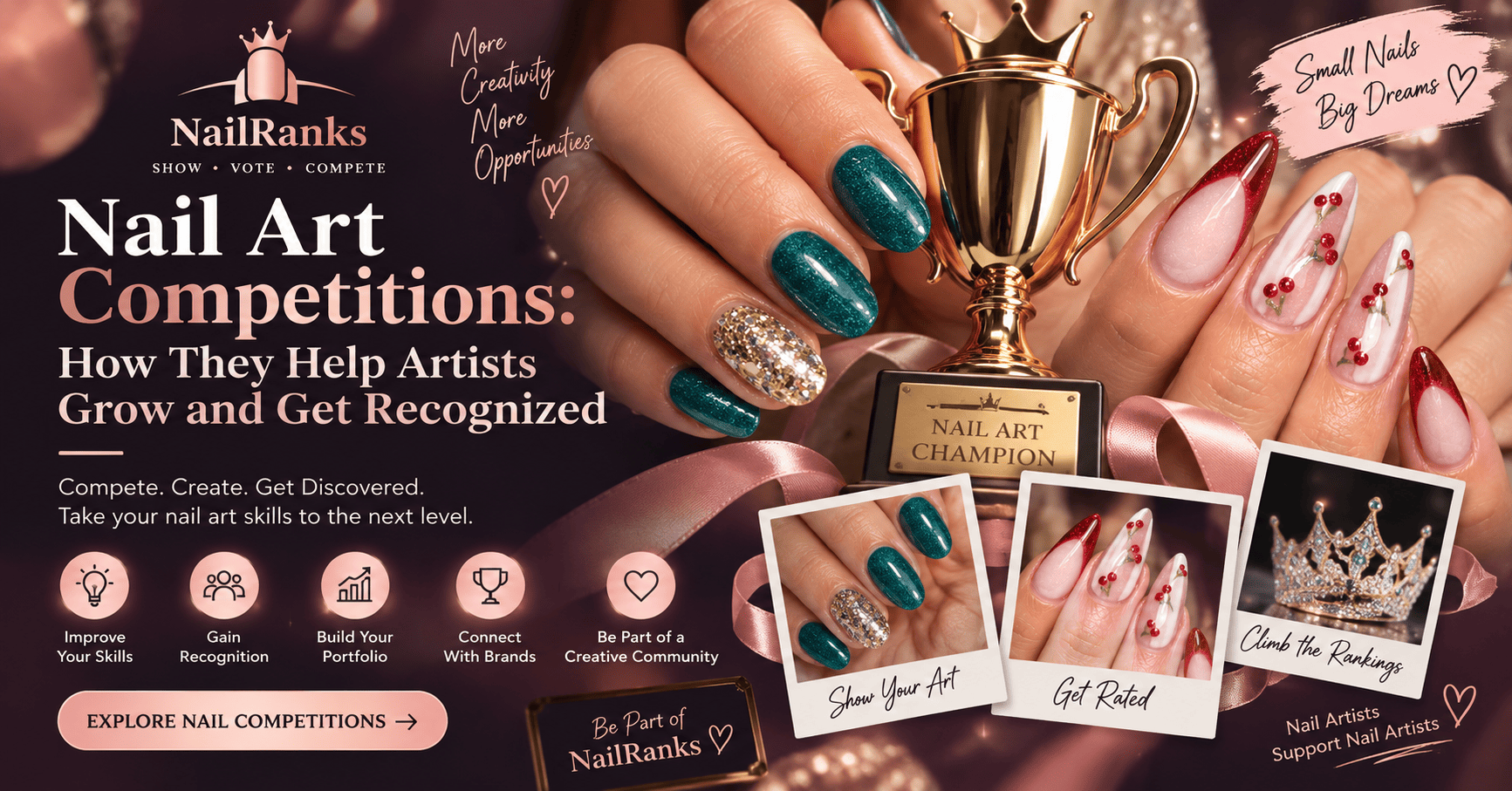 Nail Art Competitions: How Artists Grow & Get Recognized